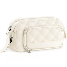 Soft Quilted Large Pencil Pouch Organizer with Wide Opening for Boys Girls