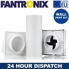 Condensation Damp Control Passive Wall Intake Vent Grille Kit with Filter 100mm