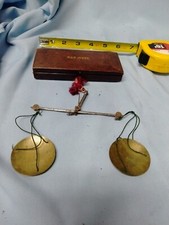 Antico set di bilance W&T Avery 1818 con pesi bilance tascabili