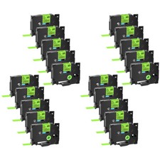 20PK Compatible with Brother PTouch Tze D31 Fluorescent Green Label Tape 12mm