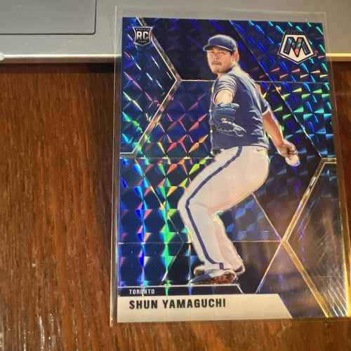 Shun Yamaguchi 2020 Panini Chronicles Mosaic Blue Rookie RC #62 /99 - Picture 3 of 5