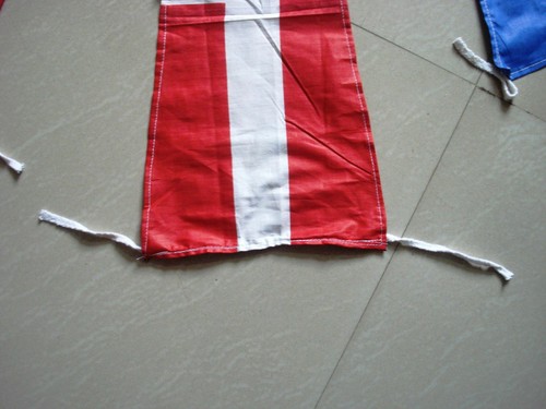 Marine Marine Marine Signal Code FLAGGE Set - Set insgesamt 14 Flaggen mit Etui Abdeckung - Baumwolle - Bild 12 von 12