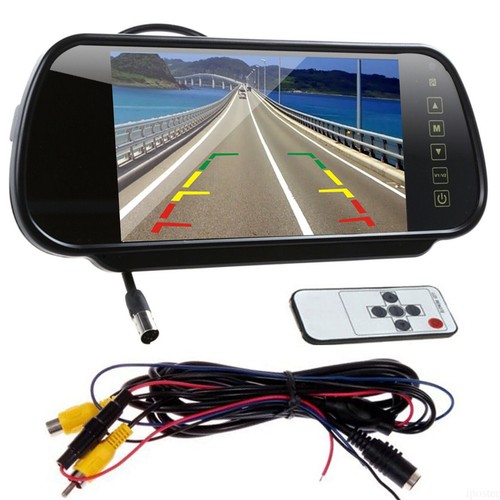 7" TFT LCD Car Rear View Reverse Mirror Monitor for Reversing Camera/VCD/DVD/GPS - 第 1/12 張圖片