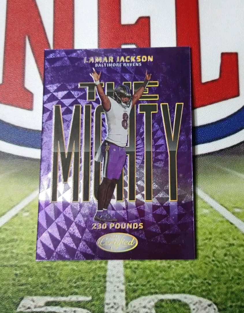 2023 Panini Certified Lamar Jackson SSP THE MIGHTY Baltimore Ravens