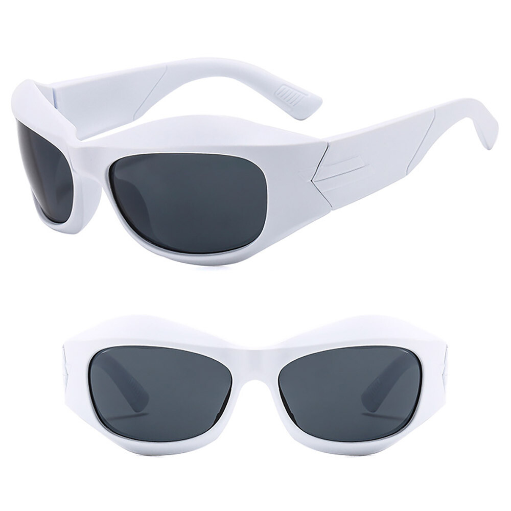 Occhiali Da Sole Oversize A Scudo Y2K - Litlookz Studio - Foto 12