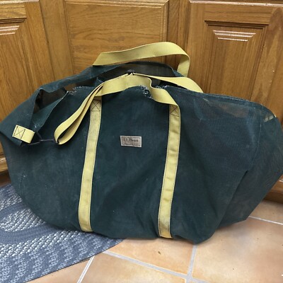 LL Bean Tote Bag Handle Shoulder Strap Mesh Duck Decoy Hunting 36x24x16 