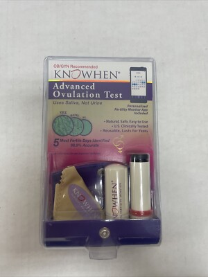 KNOWHEN Advanced Saliva Ovulation Test Kit w/ Personalized Fertility Monitor App