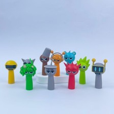 Gioco Sprunki 10 pezzi PVC personaggio Clukr Vineria Oren Brud Funbot mini modello giocattolo