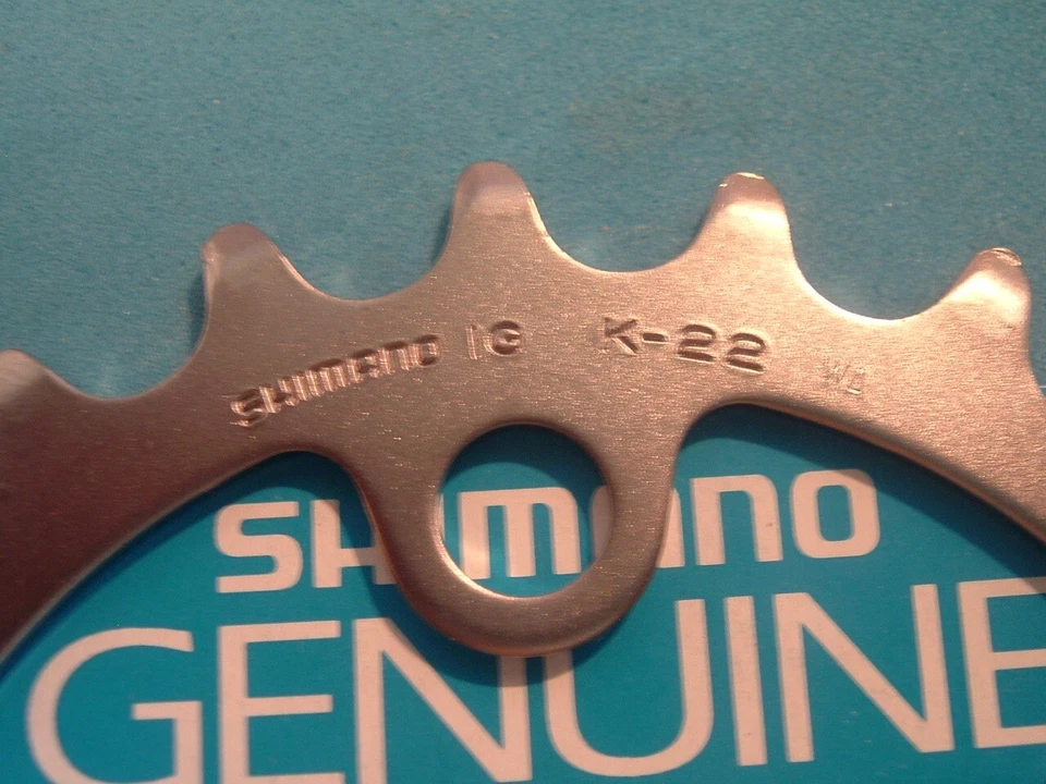 Передняя звездочка Shimano M737 Deore XT/LX K-22T x 58BCD MTB НОВАЯ/новая из старых запасов от 5 до 9 скоростей -'00 как новая - Изображение 2 из 4