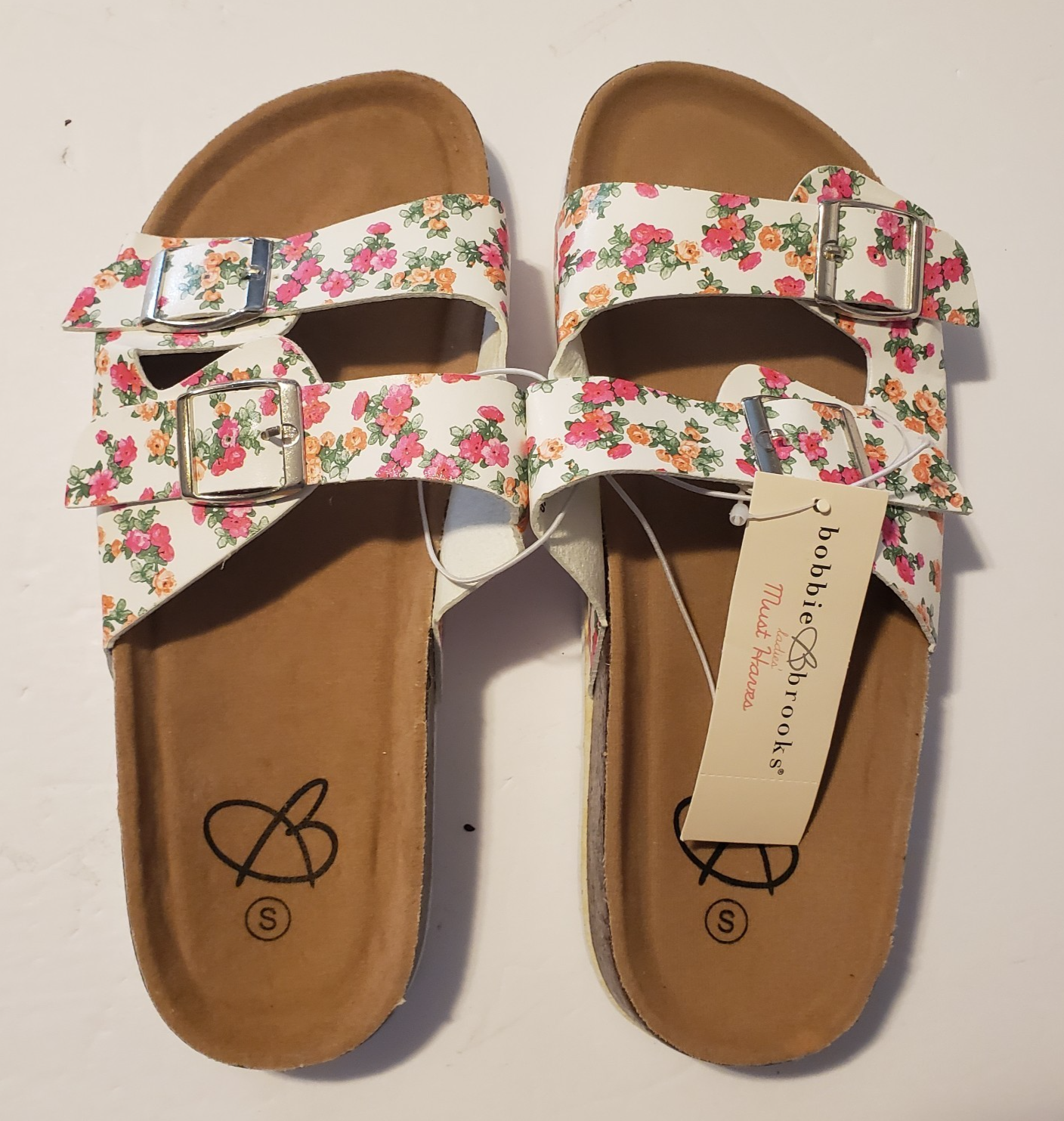 APL Bobbie Brooks Must Haves sandali da donna floreali doppio cinturino in sughero slide S (5 6)