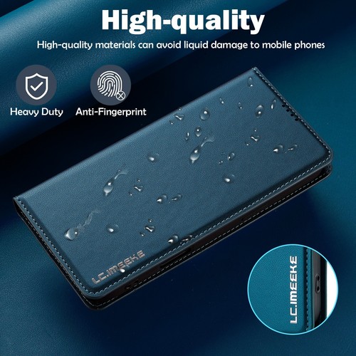 For iphone 16 15 Pro Max 14 13 12 11 XS/X Wallet Phone Case Magnetic Flip Cover - Picture 2 of 62