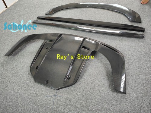 Carbon Fiber Sideskirts Rear Diffuser Front Lip For Bentley Continental GT 12-14 - Picture 5 of 12