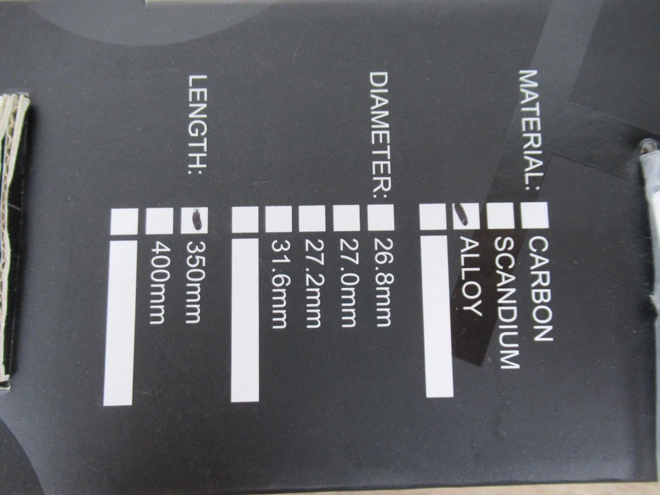 Control Tech Seatpost 10mm Offset 30.9mm x 350mm Single Clamp Sand Black NEW - Image 3 of 4