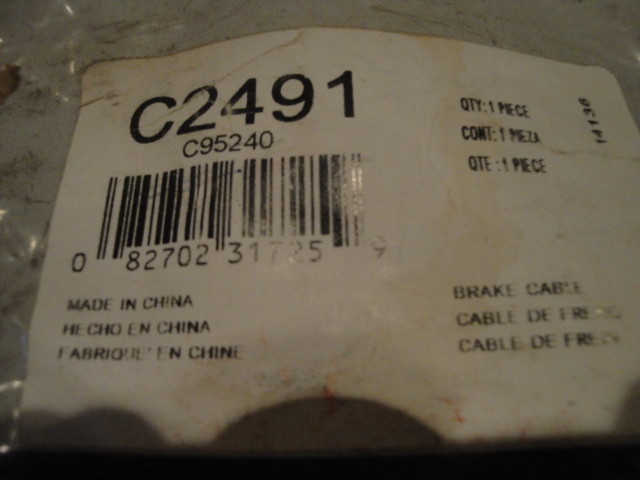 Duralast Brake Cable C2491 | eBay