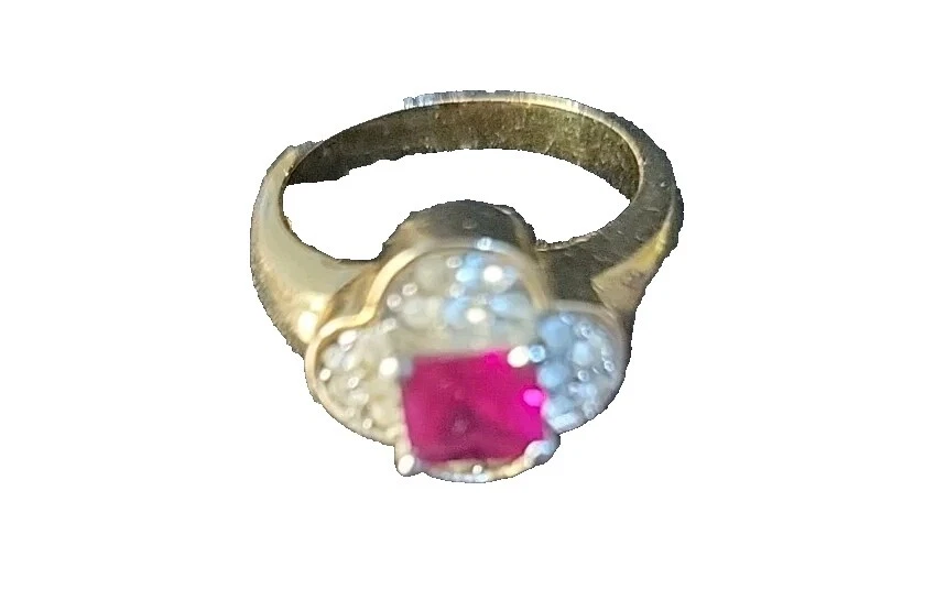 Anillos de moda Rubí natural de esmalte