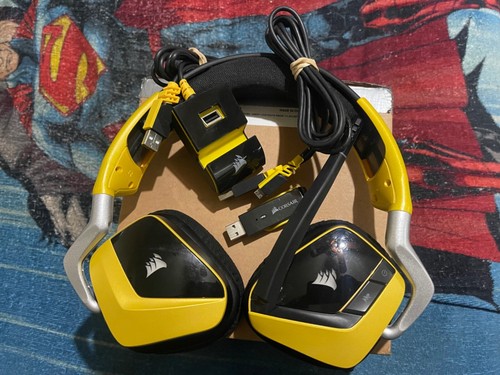 Corsair Void RGB Elite Yellow Wireless Gaming Headset RARE COLLECTIBLE PS4  PS5 | eBay