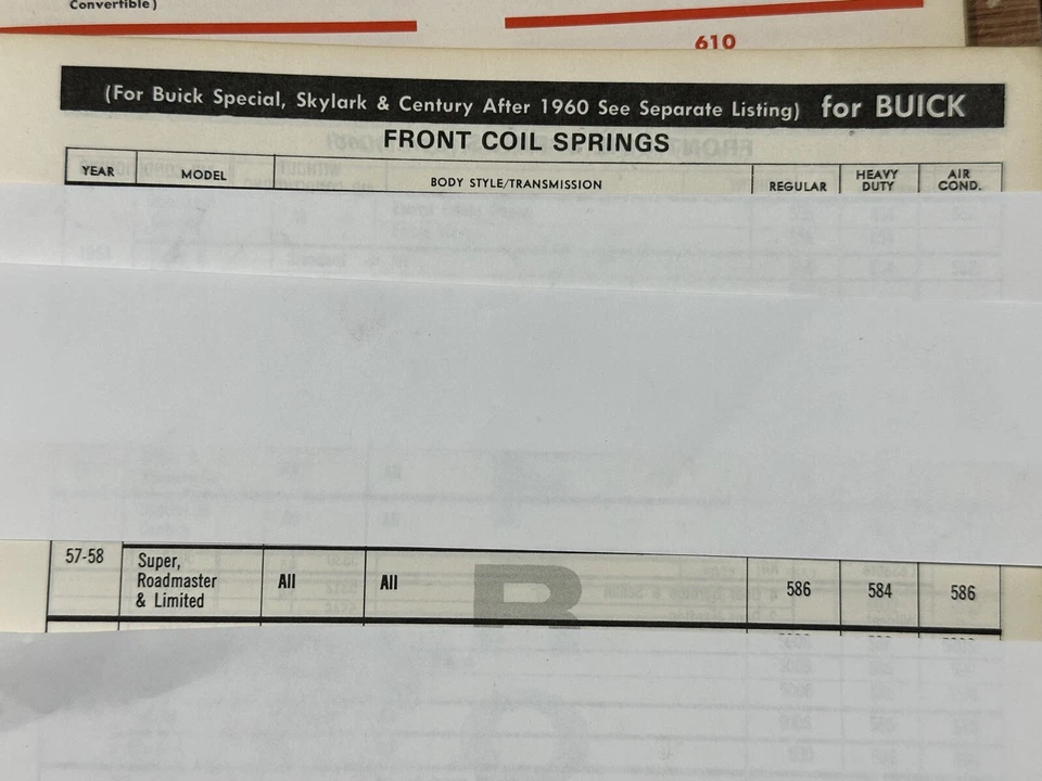 Nuevo de Lote Antiguo Remco/Moog Muelles helicoidales delanteros 1969 Buick Electra 1970 Wildcat 1971 Riviera Foto 3 de 3