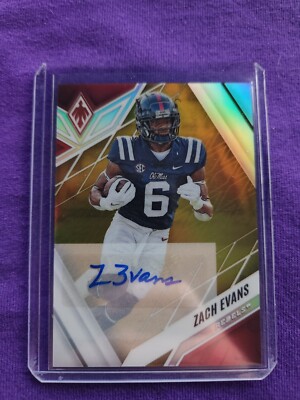 2023 CHRONICLES DRAFT PHOENIX GOLD PRIZM ZACH EVANS /10 AUTO RC #19