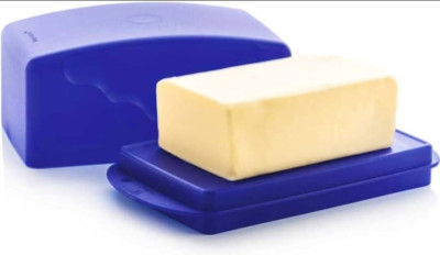Tupperware Large Butter Dish Cheese 1 Pound Size  Blue New