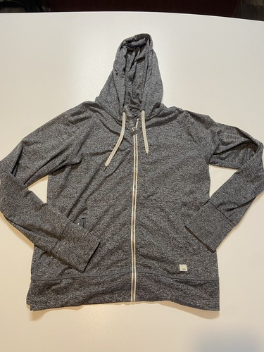 VUORI halo performance hoodie zip-up jacket size XL Gray