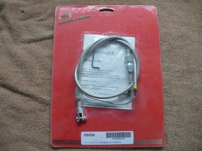 24 inch universal stainless braided throttle cable street rod