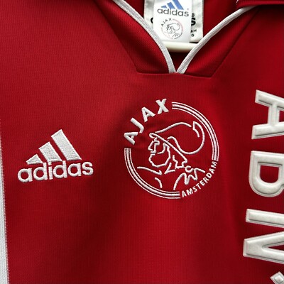 Vintage Adidas AFC AJAX Amsterdam Netherlands Soccer Home Jersey