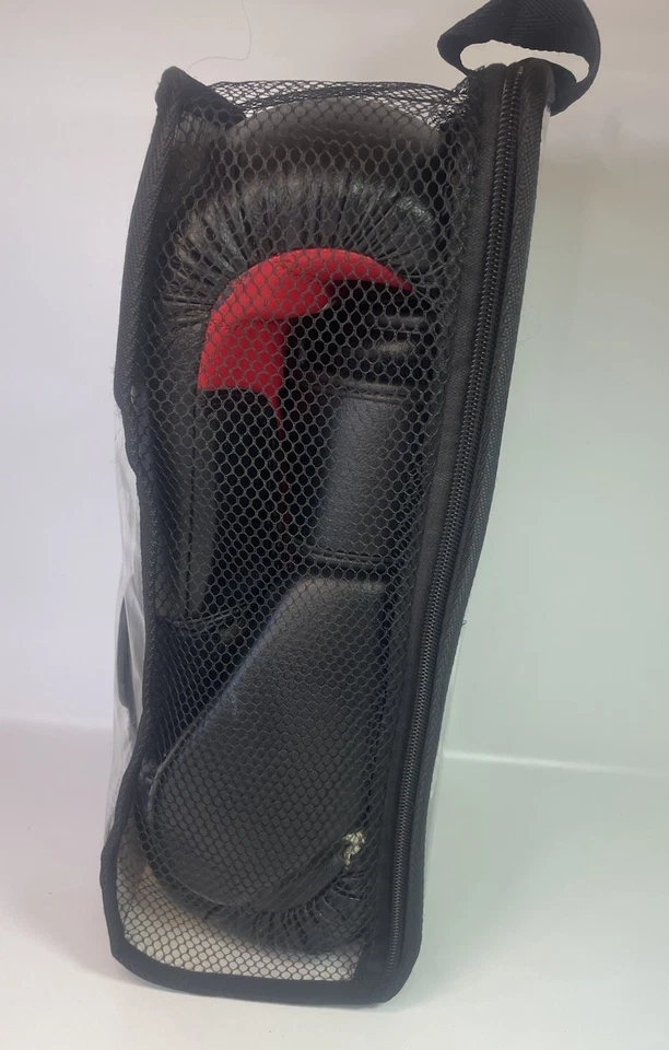 Guantes de Boxeo Tap Out Fitness 10 OZ Multicapa Acolchado Malla Palma Pulgar Abierto Foto 2 de 4