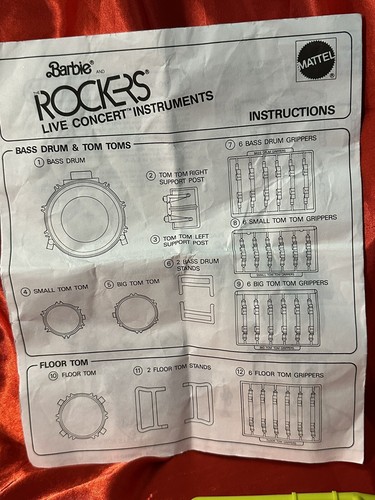 Barbi Rockers Synthesizer And Instruction Manual - Picture 4 of 8