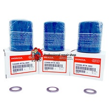 For Honda Genuine Oil Filters WITH Drain Plug Washer 15400-PLM-A02 15400-RTA-003