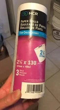 3 Paper Roll Pack For Calculators 2 1/4 X 30 Never Opened! Brand New!