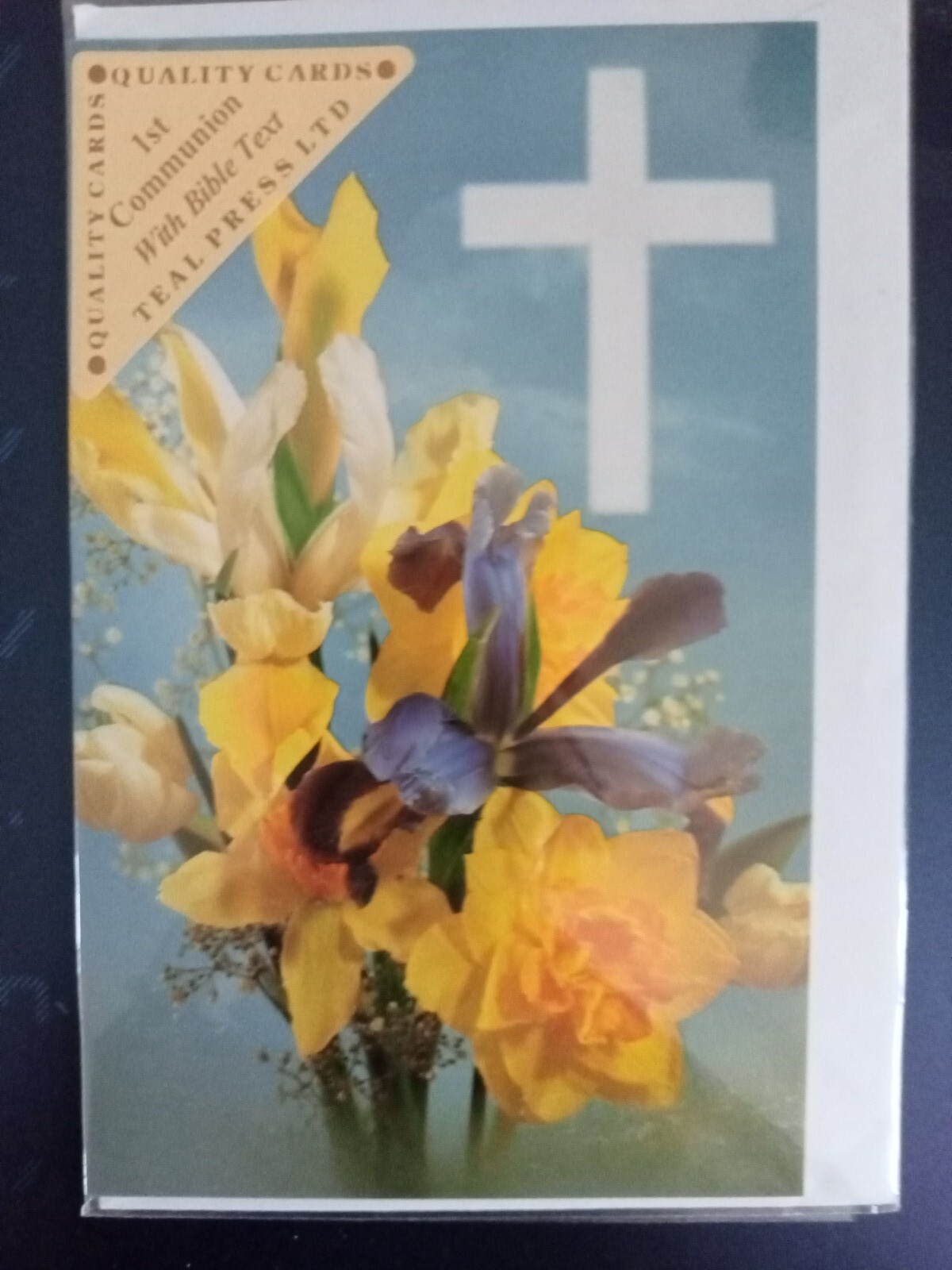 Religiöse Erstkommunion Grußkarte Jungen oder Mädchen Bibel Schrift Text