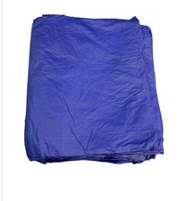 Kwik-Covers Rectangle Plastic Table Covers 30" x 96", Bundle of 10 Blue 