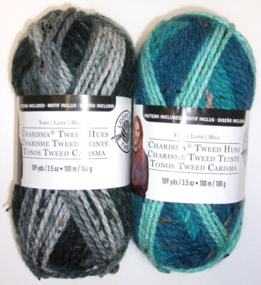 Loops & Threads, Charisma Tweed Hues, 3.5 oz/109 yds (2-Color Choice) 1 Skein