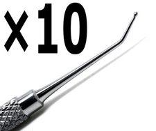 10× Dental Ball Burinishers Single Ended 0.9mm Applicator Length 11cm Tools