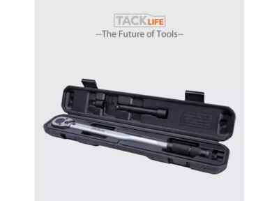 Tacklife 1/2 inch Drive Click Torque Ratcheting Wrench Handle w/ Extension Bars