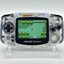 Nintendo Game Boy Advance GBA iPS V2 Backlight Backlit LCD Console Clear & Black