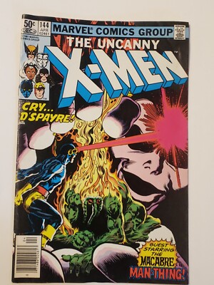 The Uncanny X-Men #144 (Marvel, 1981) Fine Condition,  Man-Thing Appearance 