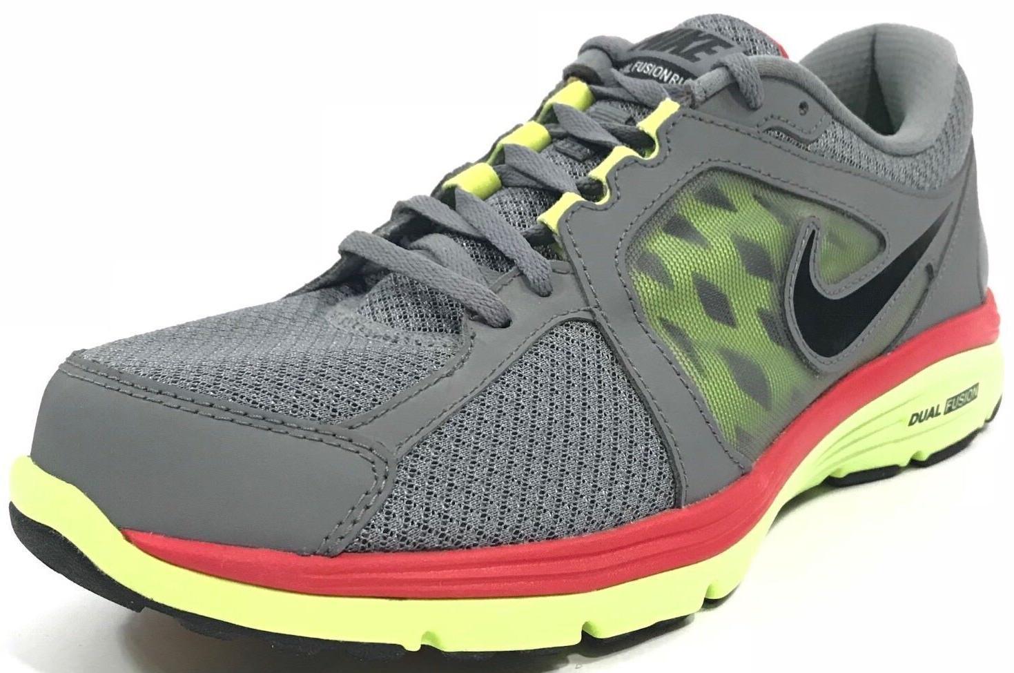 Nike Dual Fusion Run Grey Voltage Red for Sale  display picture 1