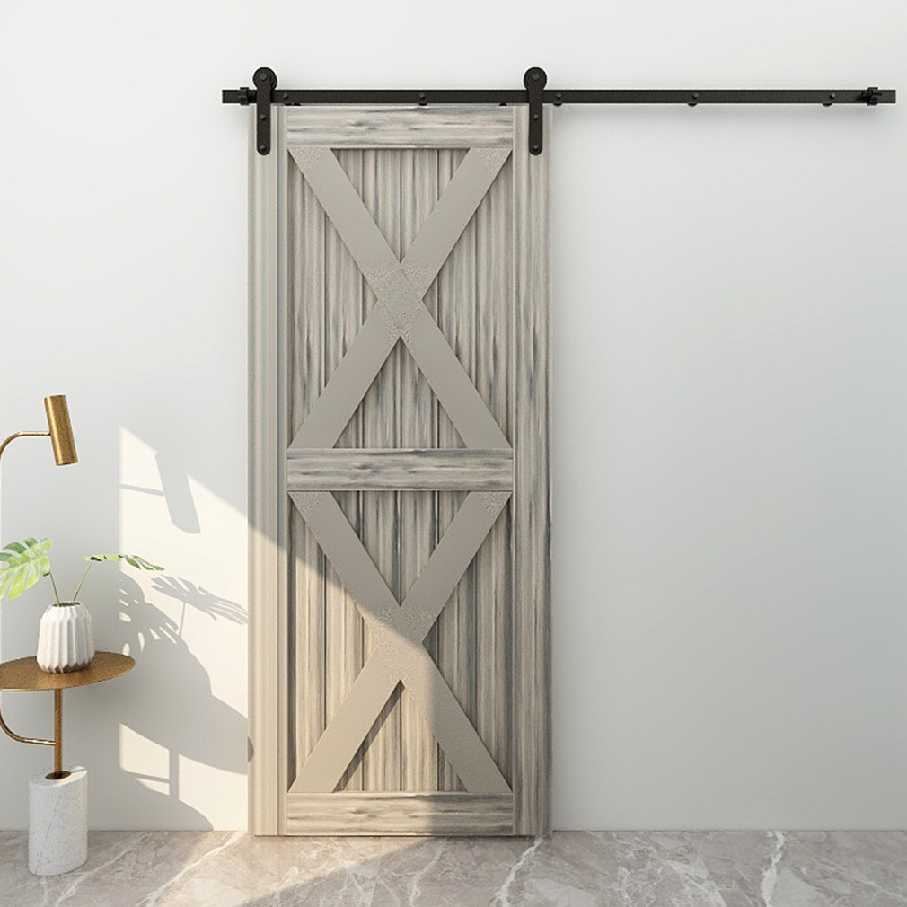 4FT -20FT Sliding Barn Door Hardware Track Single/Double Door Kit, Home/Kitchen