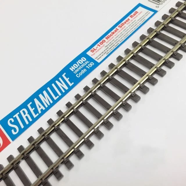 Peco OO/HO Streamline Code 100 Wooden Sleeper Flexible Track Nickel Silver 914mm