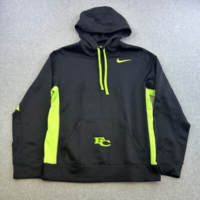 black and green nike sweater