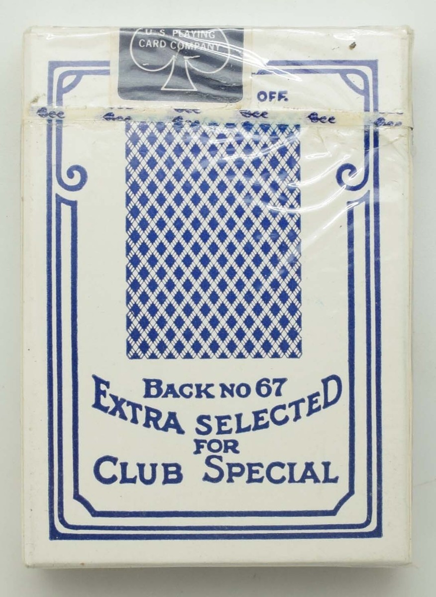Vintage Bee Club Special No. 92 USPC Seal NEW Blue Playing Card