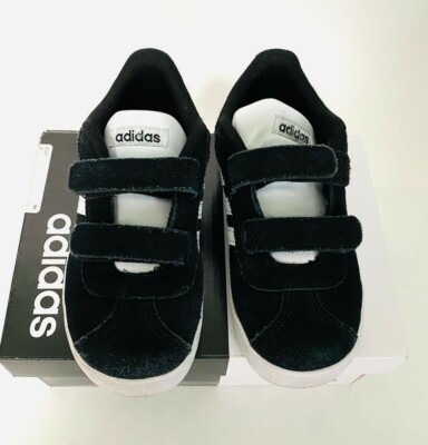 adidas Baby VL Court CMF I,, Black/White/White, Size-9K UK
