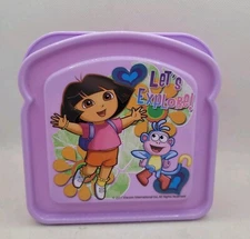 Dora The Explorer Let’s Explore! Sandwich Container Box Lunch Pink Zak! Designs