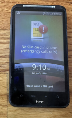 HTC Desire HD Smartphone PD98100 Black (Untested) 4.3'' Android 3G Mobile Phone