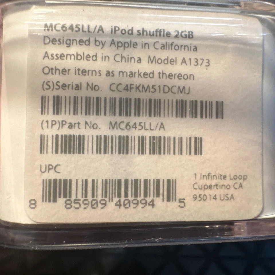 Apple iPod Shuffle (New/Sealed) 4th Generation 2GB - Model MC645LL/A MP3 - Image 3 of 4