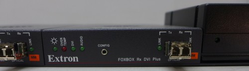 Pair Extron Foxbox Fiber Optic Receiver with power supplies and rack mount - Picture 2 of 4