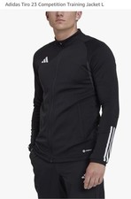 adidas men Tiro 23 Competition Training Jacket Black Large New