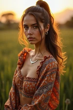 GORGEOUS CUTE SEXY BRAZILIAN LOVELY LADY 4X6 FANTASY PHOTO - A4-017