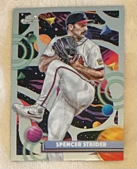 Spencer Strider 2025 Topps Chrome Cosmic #105